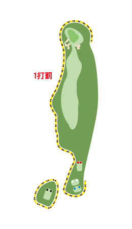 OUTコース HOLE 01 / Par 4