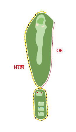 OUTコース HOLE 04 / Par 5