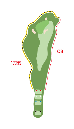 OUTコース HOLE 08 / Par 4